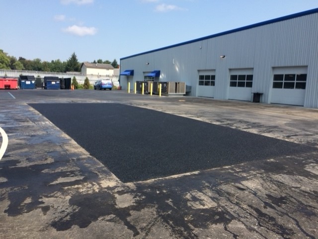 Commercial parking lot repair by Christopher's Paving