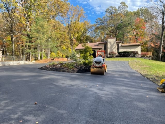 Resurfacing a residential driveway